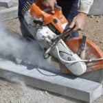 Saw cutting in construction