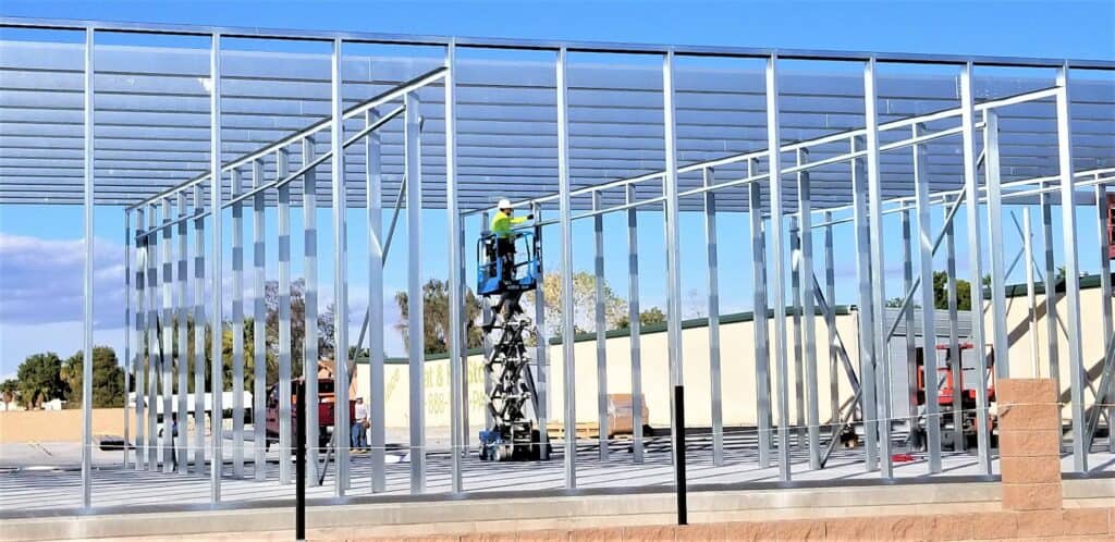 a new commercial building under construction the steel framing is in process in a shopping center t20 O0dpJ2 - Why Every Contractor Needs to Prequalify their Subs