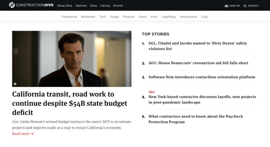 top construction blogs - constructiondive
