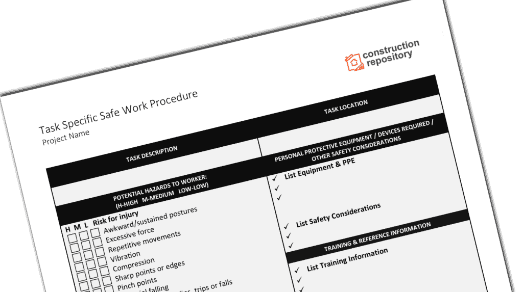 task specific safety inspection