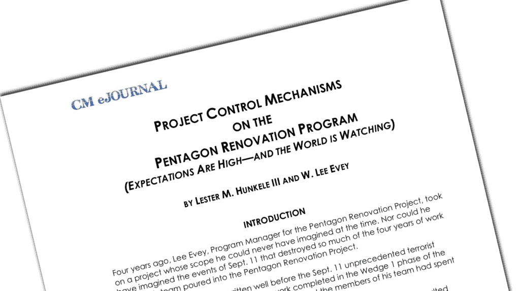 pentagon project controls