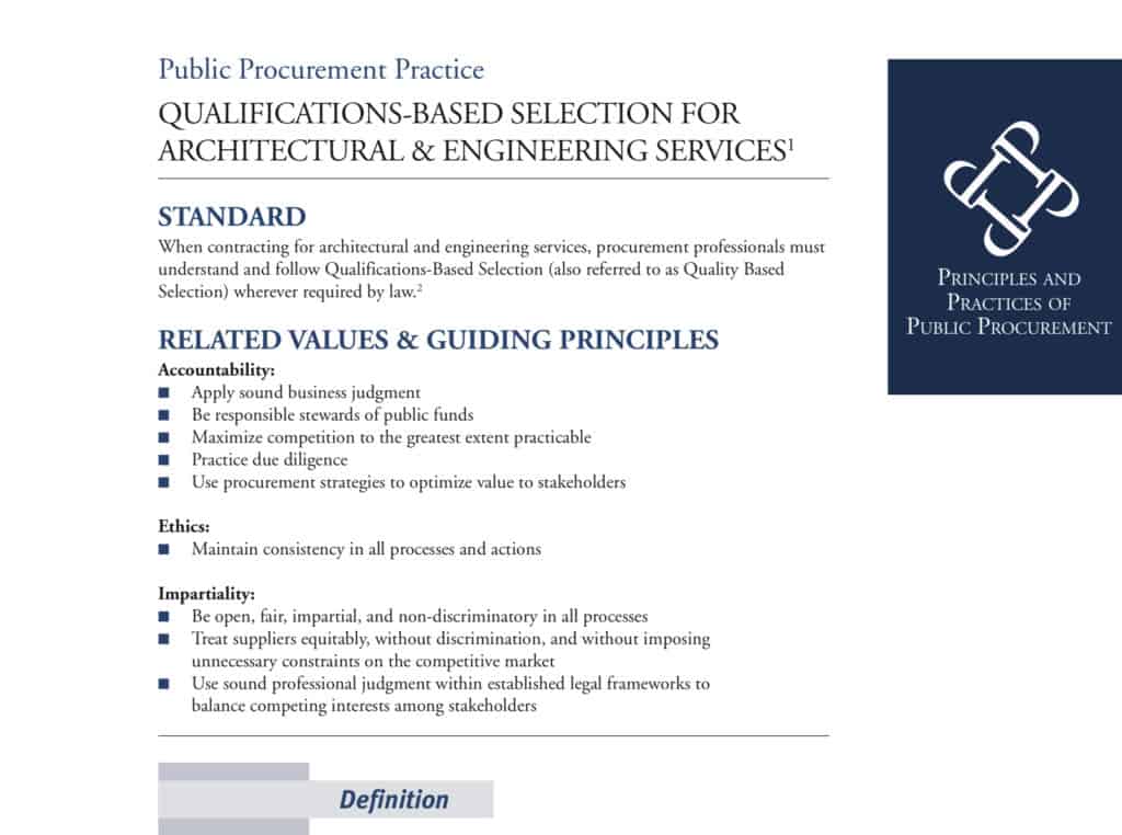 Qualification Best Practices For Design Services Procurement