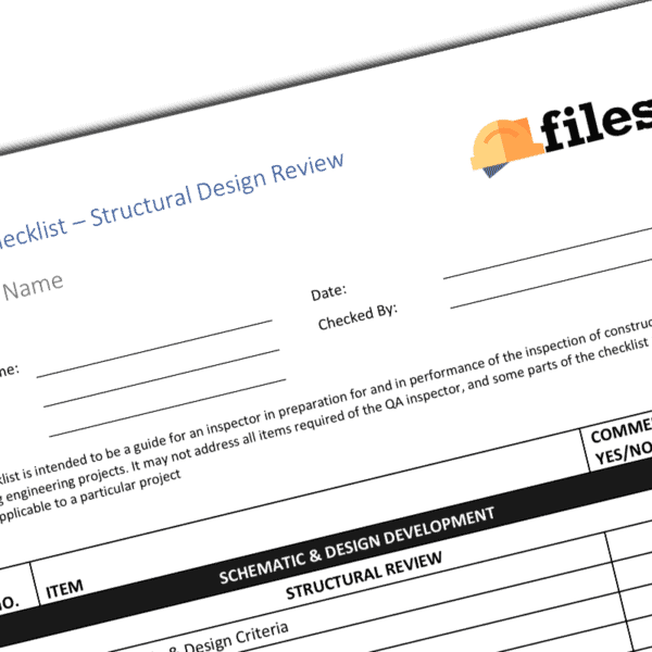 Structural Design Quality Checklist - Construction Files