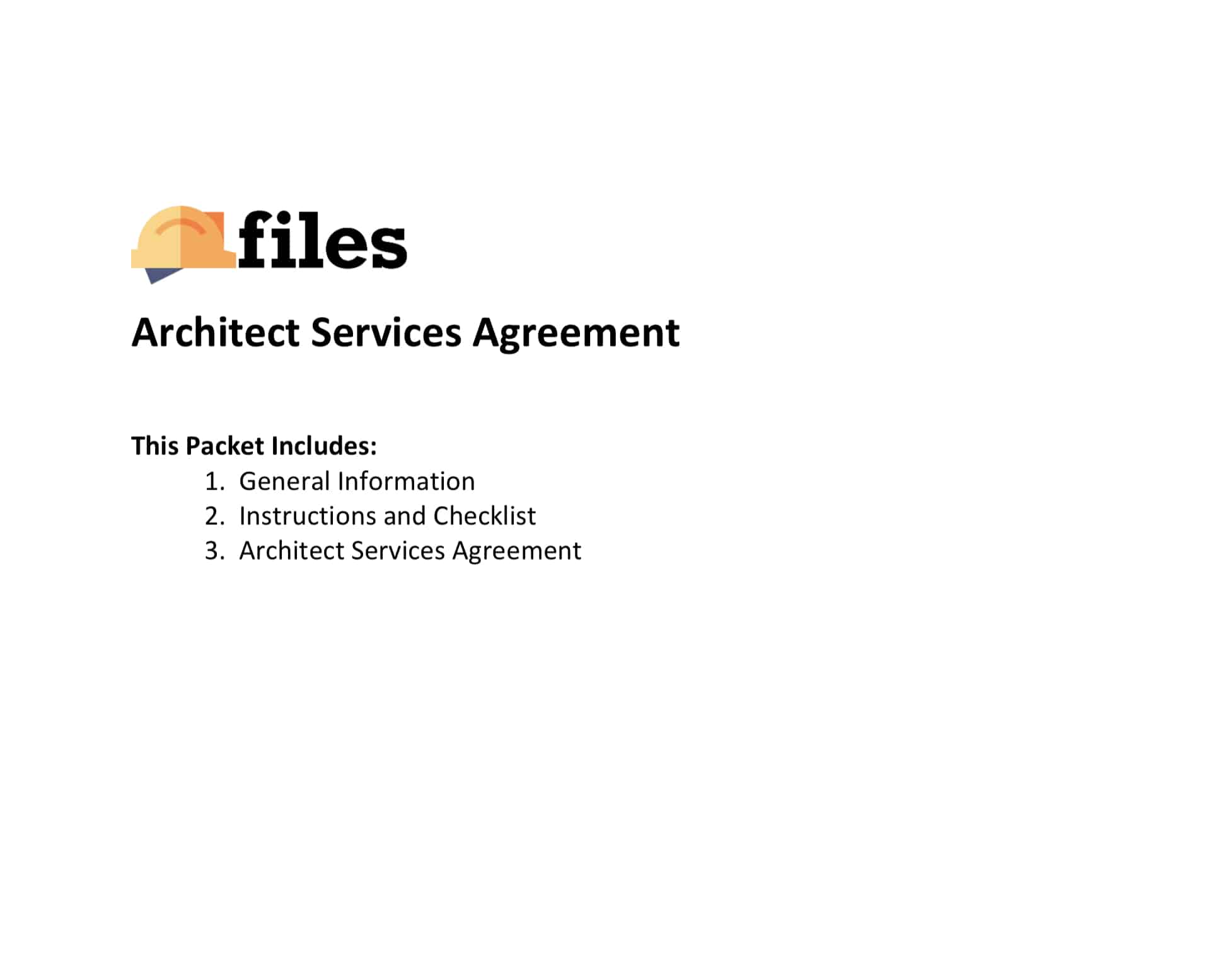Architectural Services Agreement