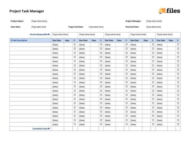 Project Task Manager - Construction Files