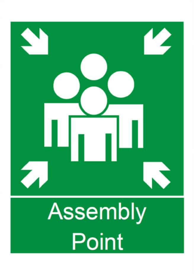 Assembly (Muster) Point - Construction Signs - Construction Files