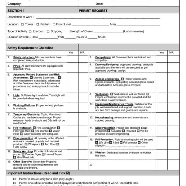 Confirmation Of Verbal Instruction (CVI) - Construction Files