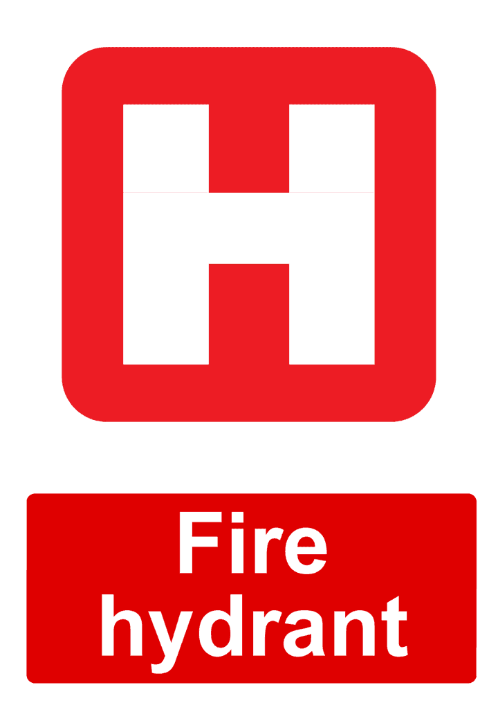 Fire Hydrant - Construction Sign Template