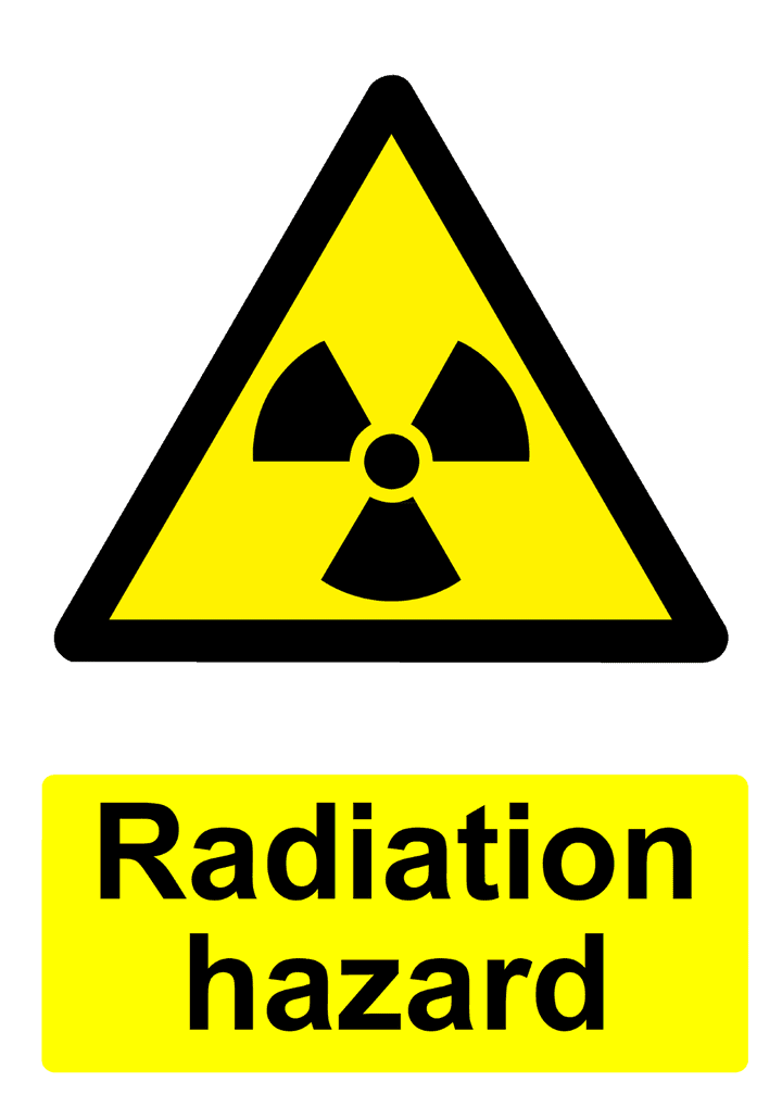 Radiation Warning - Construction Sign Template