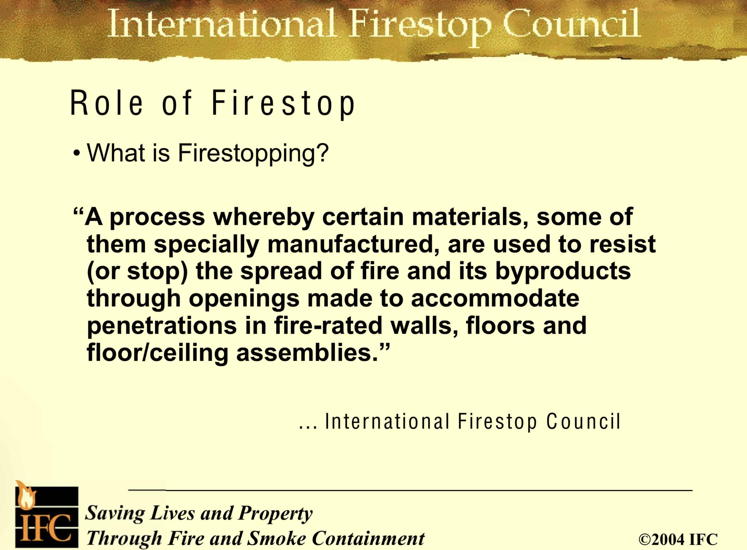 Firestopping 101 - Introduction To Firestopping - Image 2