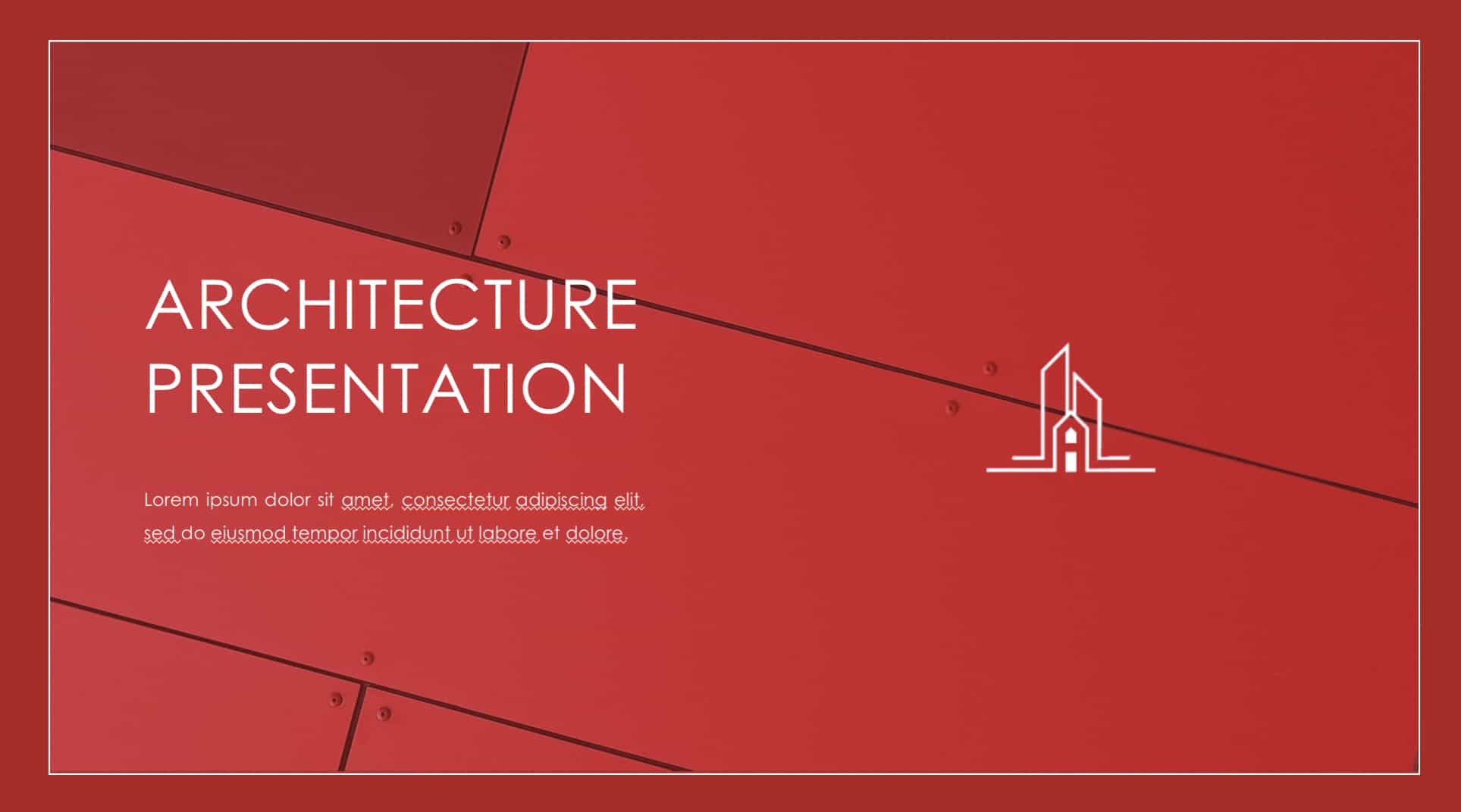 Architecture Firm Presentation Template - Red and White