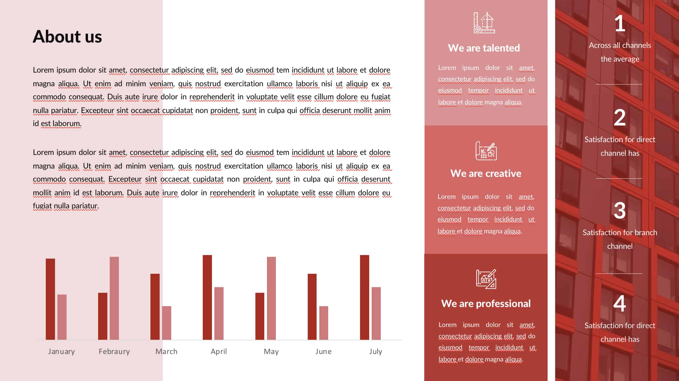Architecture Firm Presentation Template - Red and White - Image 4