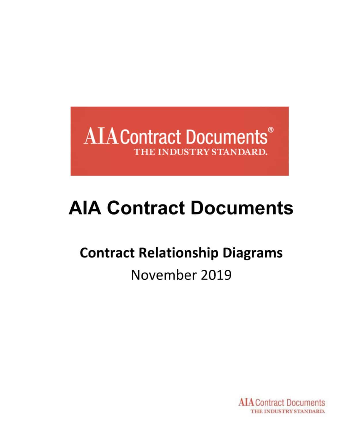 AIA Contract Documents - Contract Relationship Diagrams