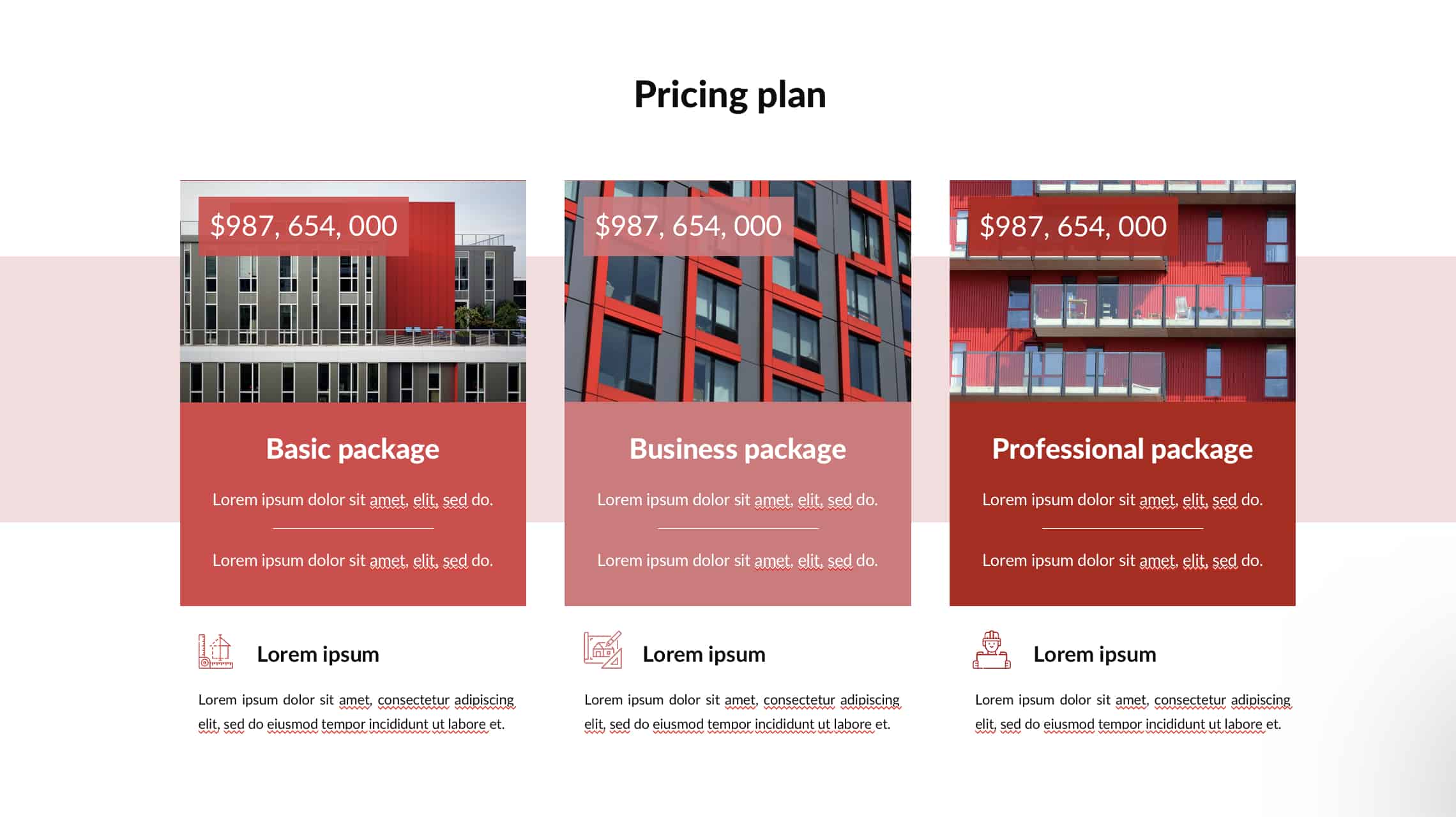 Architecture Firm Presentation Template - Red and White - Image 2