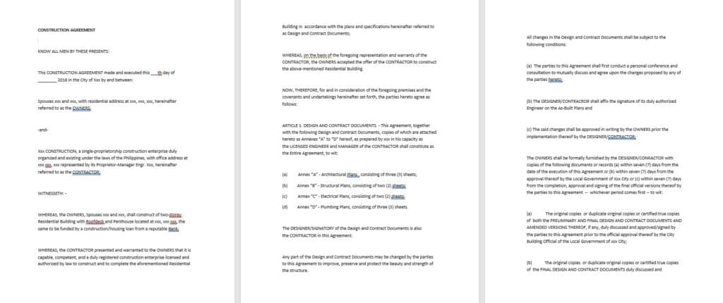 Construction Residential Contract - Owner And Builder - Image 2