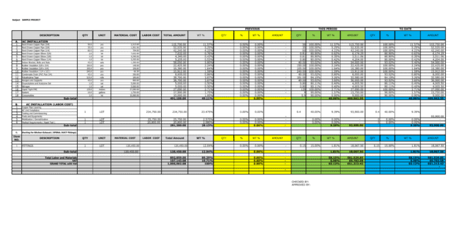 Progress Billing Template - Electrical - Construction Files