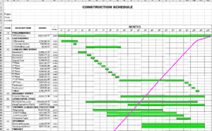 S-curve And Bar Chart - Construction Files