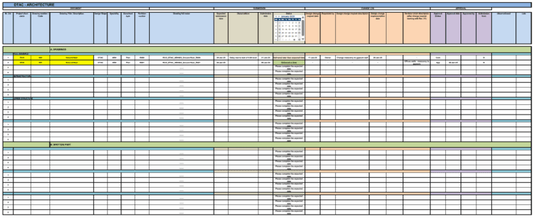 Drawing Register - Template - Construction Files