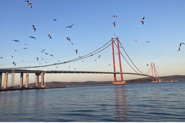 Turkish bridge pic HRzMGQ - International team completes world’s longest suspension bridge in Turkey
