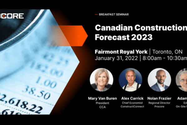 Catch On-Site at Procore’s construction industry forecast