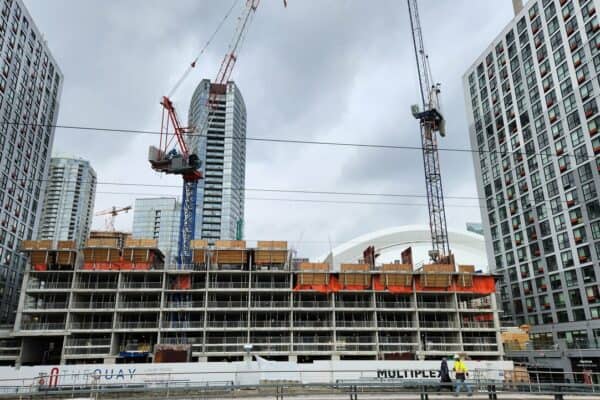 Podium on the Rise for Tower Three Construction at The Quay