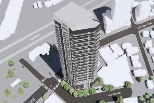 Resubmission Increases Tower Size by Humber River and Weston GO