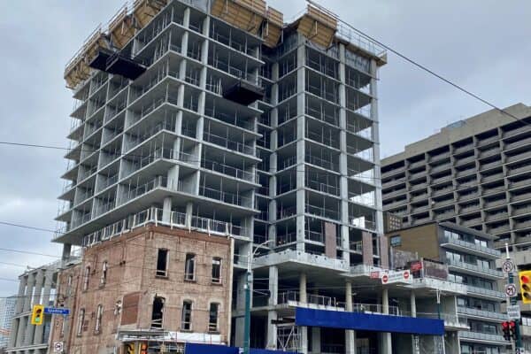 U of T's Spadina Sussex Residence Rising Above Spadina Avenue