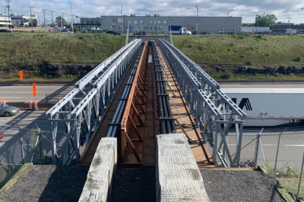 Acrow bridge installed on Quebec autoroute reconstruction project