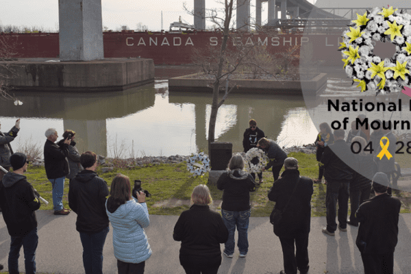 Day of Mourning started early at Welland Canal memorial to 137 canal builders