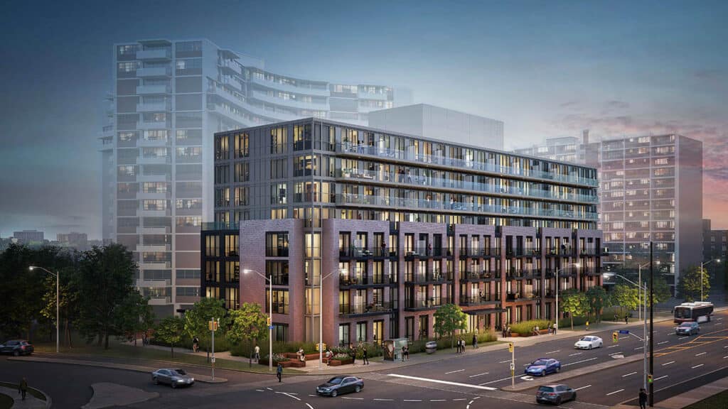Infill Development Revised at Tower-in-the-Park Site in Etobicoke
