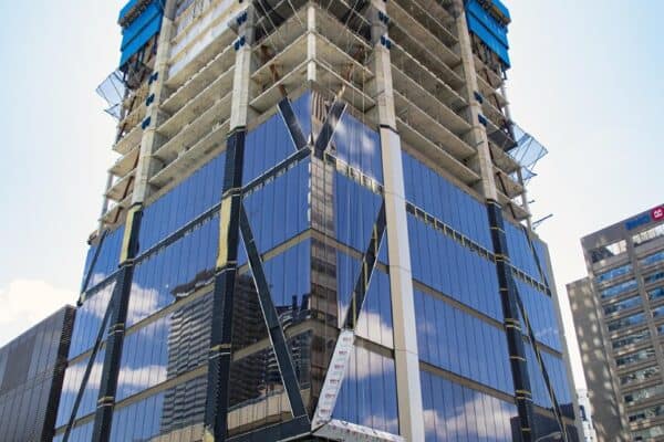 'The One' Sees Installation of First Major Section of Champagne-Tinted Cladding
