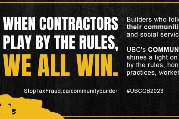 UBC recognizing Community Builders in contracting