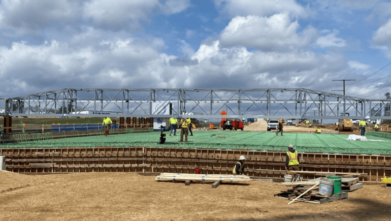 Rebar-tying robot slashes time on Wisconsin bridge project