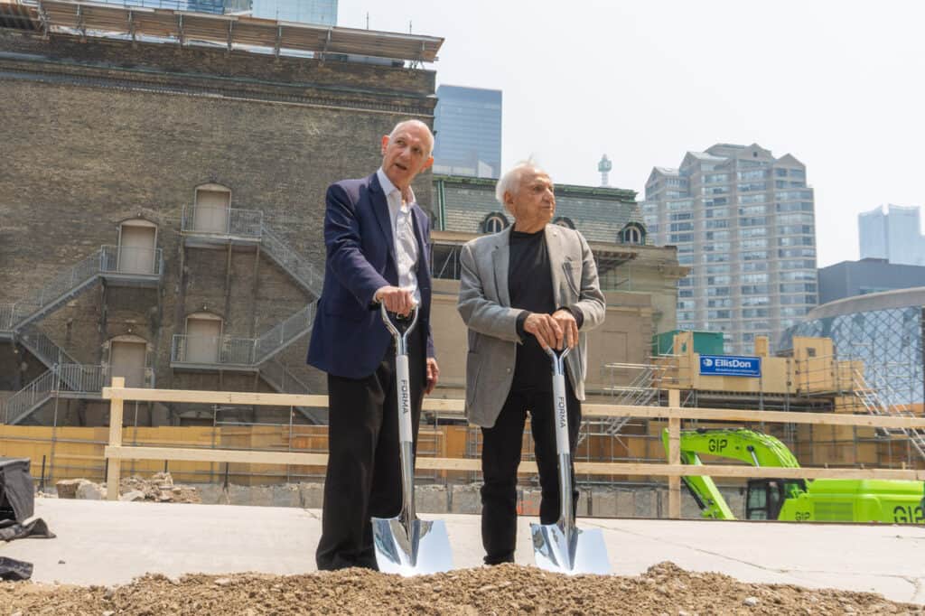Frank Gehry and Development Team Celebrate the Ground Breaking of A Future Landmark, Forma