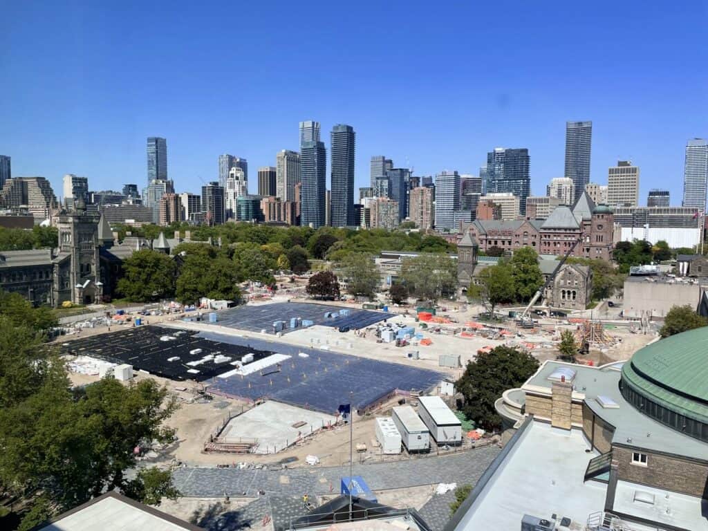 Parking Goes Under King's College Circle as U of T Landscape Project Progresses