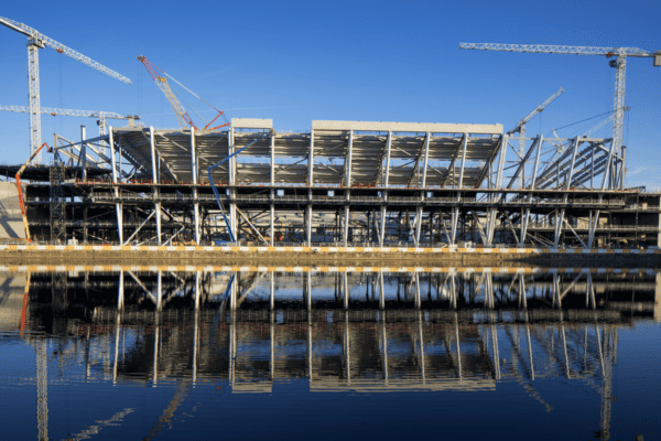 Severfield is close to completing the steelwork for Everton's new football stadium