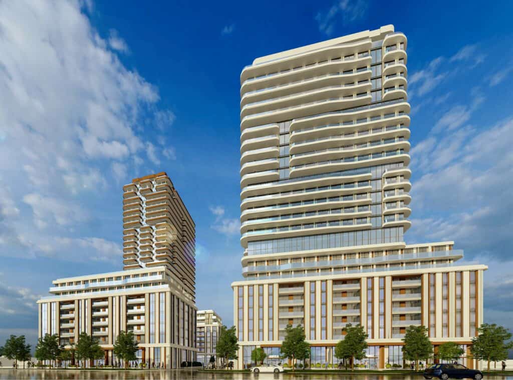 Two Towers to Replace Car Dealership near Kennedy and Hwy 7