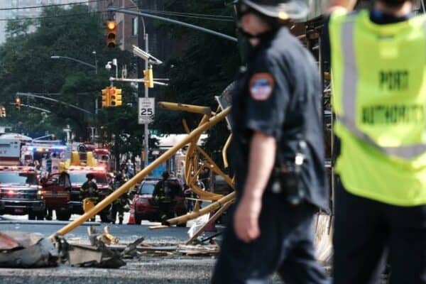 Hydraulic fluid leak preliminary cause of NYC crane fire, collapse