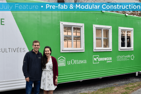 Integrating food production in building designs with modular farms