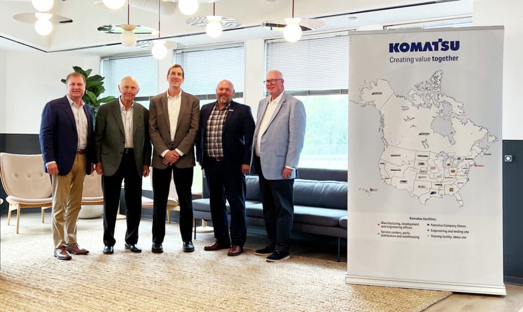 Komatsu donates $250,000 to AED Foundation’s Vision 2025 initiative