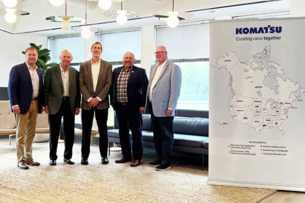 Komatsu donates $250,000 to AED Foundation’s Vision 2025 initiative