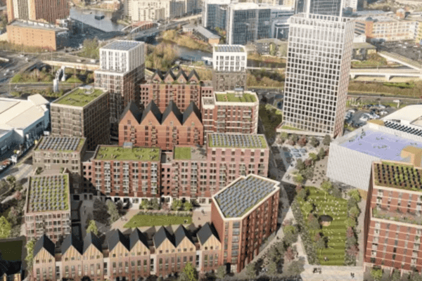 Aerial of how the proposed redevelopment scheme could look