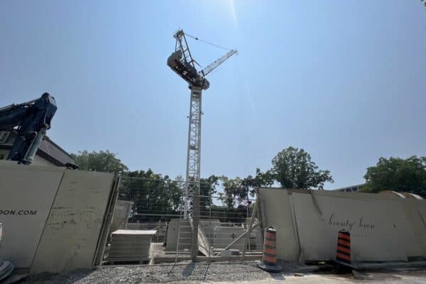 Maison 77 Clarendon Moves Ahead with Crane Installation
