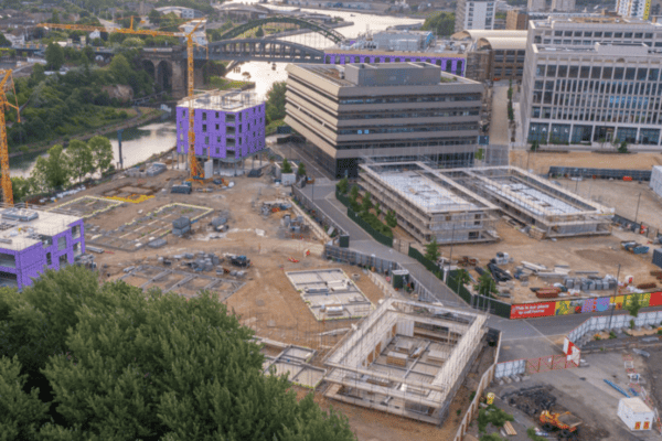 The 26-acre site of the old brewery on the south bank of the River Wear