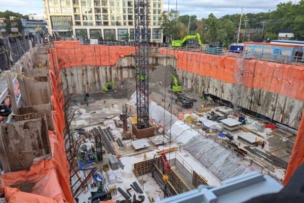 Bijou on Bloor Moves from Excavation to Foundation with Crane Tower Installation
