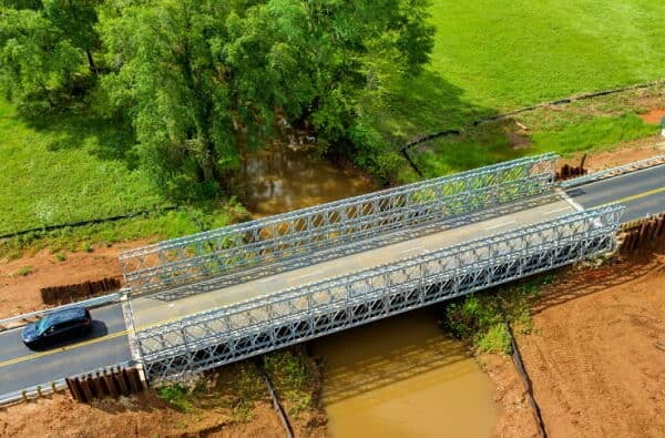 Acrow Bridge Provides Temporary Wastewater Bypass Solution During System Rehabilitation in Arizona