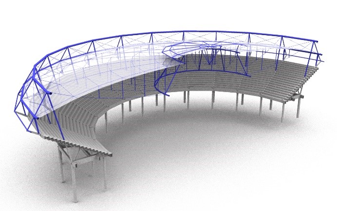 Arena roof jpg - Designing the Process to Deliver Zero-Carbon Construction – Computational Design in Practice