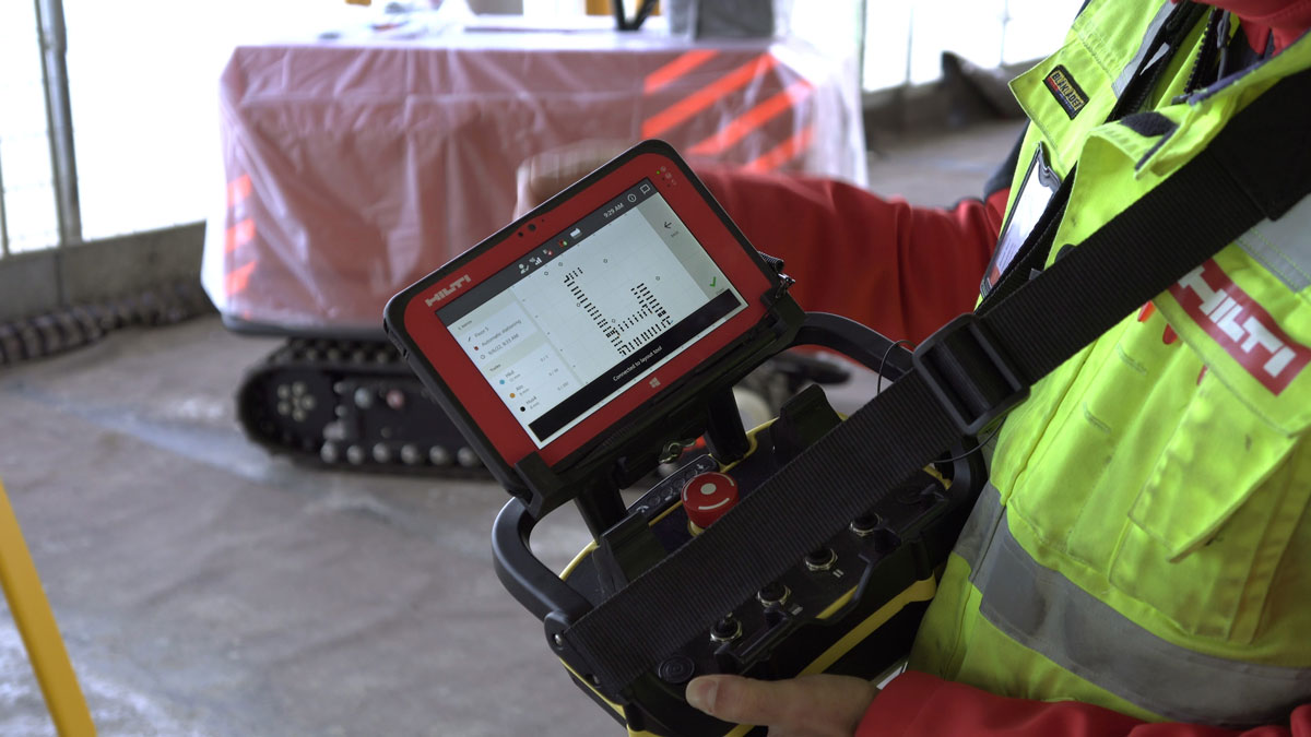 Jaibot remote control - Hilti’s Robot Breaks Records on a YIT Construction Site