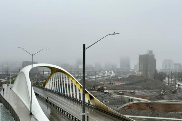 Pair of landmark bridges open in Toronto's Port Lands