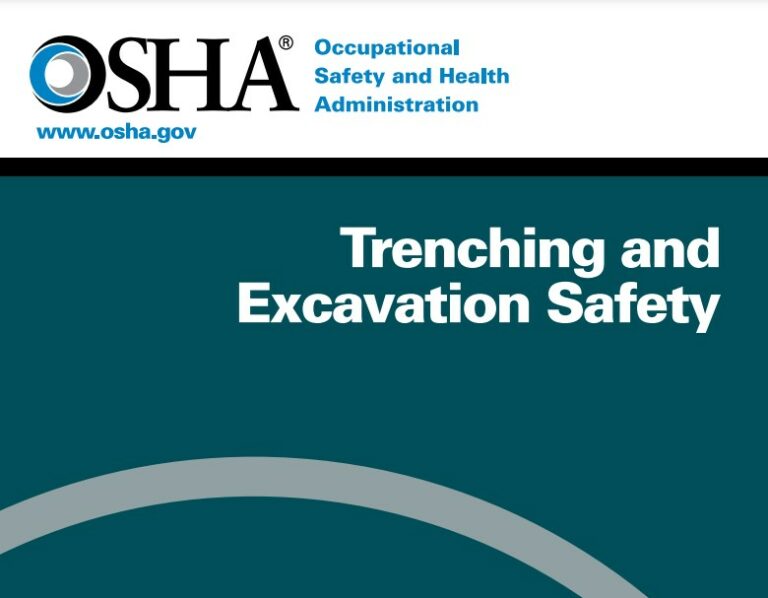 OSHA2226 Image - OSHA Regulation - 2226-10R 2015 - Trenching And Excavation